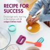 imageBoon Intro Toddler Food Prep Set  Kids Kitchen Tools  5 Unique Toddler Kitchen Accessories Includes Spatula Egg Cracker Chopper Measuring Cup Bowl  Ages 3 Years