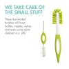 imageBoon NURSH Silicone Bottles and Grass Bundle Bottles ampamp Cleaning Accessories Starter SetSquare Drying Rack with Bottles