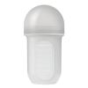 imageBoon Nursh Reusable Silicone Baby Bottle with Collapsible Silicone Pouch Design  Everyday Baby Essentials  Stage 2 Medium Flow Baby Bottles  Gray  8 Oz1 Count Pack of 1
