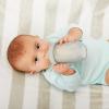 imageBoon Nursh Reusable Silicone Baby Bottle with Collapsible Silicone Pouch Design  Everyday Baby Essentials  Stage 2 Medium Flow Baby Bottles  Gray  8 Oz1 Count Pack of 1