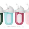 imageBoon Nursh Silicone Straw Sippy Cup Lid  Conversion Top for Bottles  Toddler Cup Top  Changes Baby Bottles into Cups  2 Count