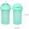 imageBoon Swig Insulated Silicone Straw Sippy Cup  Flip Top Spill Proof Toddler Straw Cups  Baby and Toddler Feeding Supplies  Baby Travel Essentials  9 Oz  MintMint