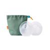 imageBoon Trove Silicone Manual Breast Pump Set  Hands Free Breast Milk Collector  Includes Polyester Travel Pouch  Breastfeeding Essentials  2 Count2 Count w Travel Pouch