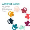 imageTomy JEWL Orthodontic Silicone Pacifier  Stage 2  Pink 4pkPink
