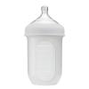 imageBoon Nursh Reusable Silicone Baby Bottle with Collapsible Silicone Pouch Design  Everyday Baby Essentials  Stage 2 Medium Flow Baby Bottles  Gray  8 Oz1 Count Pack of 1