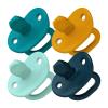 imageTomy JEWL Orthodontic Silicone Pacifier  Stage 2  Pink 2pkBlue