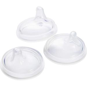 imageBoon Nursh Silicone Sippy Cup Lid  Convertible Transitional Sippy Spouts for Nursh Baby Bottles  Sippy Cup Lids for Babies  Baby Feeding Supplies  Ages 6 Months and Up  3 Count3 Count Pack of 1