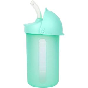 imageBoon Swig Insulated Silicone Straw Sippy Cup  Flip Top Spill Proof Toddler Straw Cups  Baby and Toddler Feeding Supplies  Baby Travel Essentials  9 Oz  MintMint