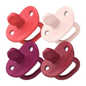 imageTomy JEWL Orthodontic Silicone Pacifier  Stage 2  Pink 4pkPink