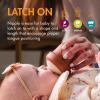 imageBoon Nursh Baby Bottle Gift Set  Baby Feeding Essentials for New Moms  Includes 4 Oz and 8 Oz Baby Bottles Storage Lids Fast Flow Nipples Storage Buns Straw Lid and Mod Baby Bottle Brush Set