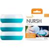 imageBoon Baby Bottle Storage Buns  Travel Holders for Nursh Bottles  Blue and White 3 CountBluewhite