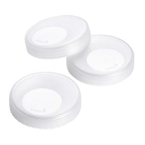 imageBoon Nursh Breast Milk Storage Lids  Made for Boon Nursh Bottles  Lids for Formula Travel Container  Breastfeeding Essentials and Baby Feeding Supplies  3 Count