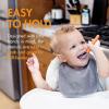 image:imageBoon Chow Silicone Plate Set  3 Unbreakable Divided Toddler Plates  Baby Plates for 6 Months and Up  Baby Led Weaning Supplies  Mint MulticolorOrange
