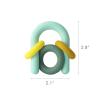 image:imageBoon Hoop Silicone Baby Teether  Baby Teething Toys for Infants  Soothing Teether for Babies  Ages 0 to 12 MonthsHoop
