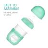 image:imageBoon Nursh Reusable Silicone Baby Bottles with Collapsible Pouch  Stage 1 Slow amp Stage 2 Medium Flow  Mint amp Tie Dye  3 Count Each