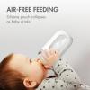 image:imageBoon Nursh Reusable Silicone Baby Bottles with Pouch  Stage 1 Slow Flow  4 Oz  3 Count  Extra Slow Silicone Nipples 3 PackTie dye