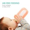 image:imageBoon Nursh Silicone Baby Bottles with Collapsible Pouch  Stage 1 Slow amp Stage 2 Medium Flow  Mint  3 amp 8 Oz  3 Count Each