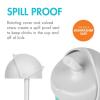 image:imageBoon Nursh Silicone Baby Bottles with Conversion Straw Sippy Cup Lids  Stage 2 Medium Flow Nipples  8 Oz  3 Count