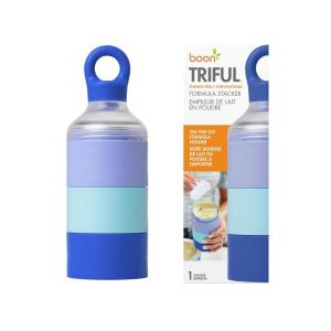 image:imageBoon Triful Baby Formula Dispenser On The Go  Insulated Stainless Steel Formula Containers with Stacking Design  Baby BottleFeeding Supplies for Travel  PinkBlue