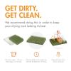 image:imageBoon Lawn Countertop Baby Bottle Drying Rack with Antimicrobial Tray  Baby Bottle Rack and Organizer  Baby Feeding Essentials  Sage  135 x 11 x 25