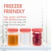 image:imageBoon Cache Glass Breastmilk Storage Bottles with Lids  Leakproof Containers for Breastmilk Baby Food Formula and Snacks  Freezer and Dishwasher Safe  8 Oz  3 Count