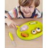 image:imageBoon Platter Edgeless Nonskid Divided Plate PurpleBluePink Pack of 3PurpleBluepink